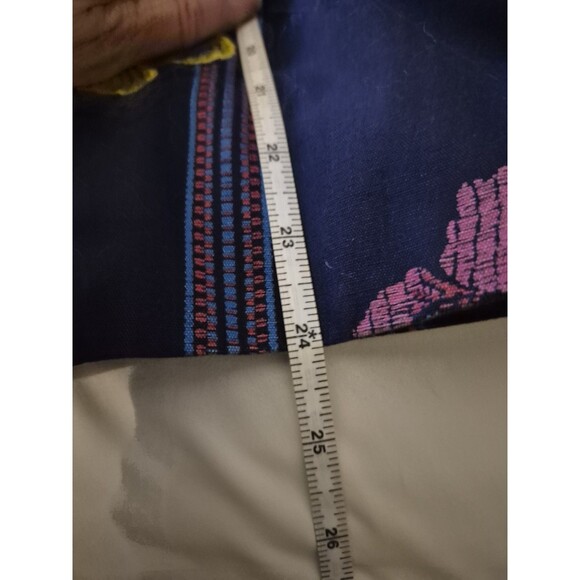 HEARTS OF PALM Blue Embroidered lined Floral Jacket Womens size 16 - Picture 7 of 7